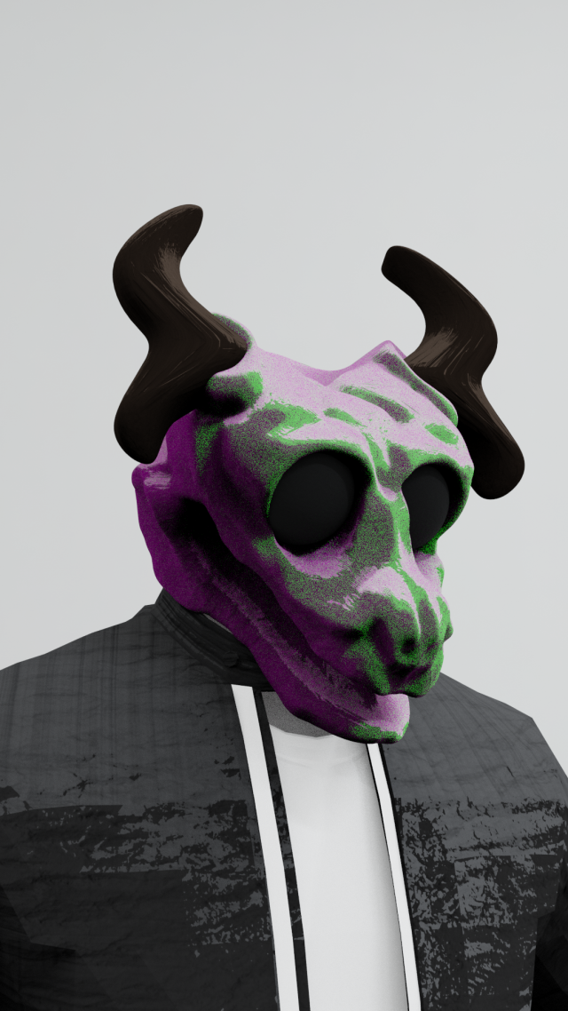 skull sculpt Model 3D .c4d .max .obj .3ds .fbx .stl .blend 