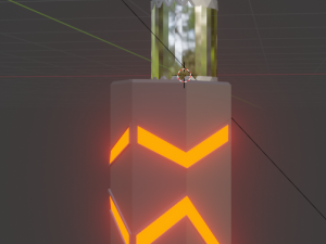 vape rx008 orange neon edition 3D Model