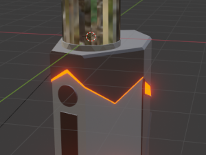 vape rx008 orange neon edition 3D Model