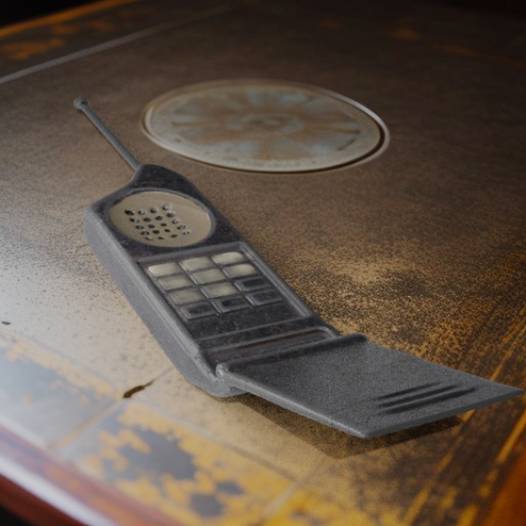 Old Phone 90s 3D 模型 .c4d .max .obj .3ds .fbx .stl .blend