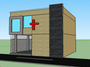 hospital 3d elevation 3D 모델