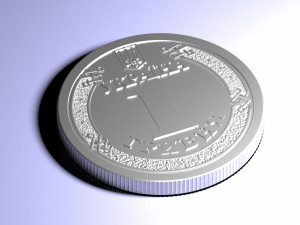 one ukrainian hryvnia 3Dモデル