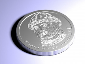 one ukrainian hryvnia Modelo 3D