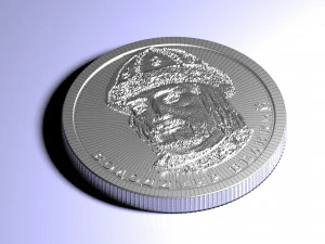 one ukrainian hryvnia 3D Model