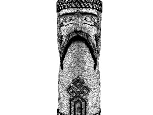 the slavic god chur Modello 3D