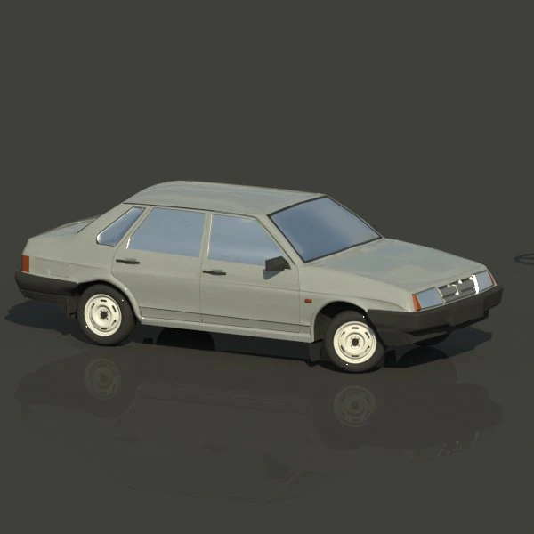 lada samara vaz 21099 3D Model .c4d .max .obj .3ds .fbx .stl .blend 