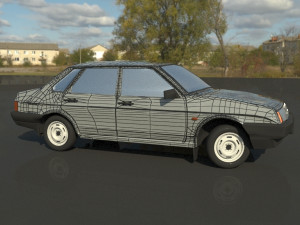 lada samara vaz 21099 Modèle 3D