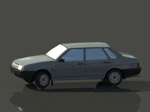 lada samara vaz 21099 3D Model
