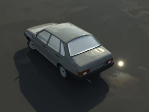 lada samara vaz 21099 3D Model
