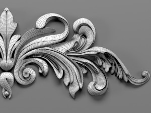 decorative plaster Modello 3D