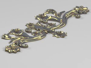 intonaco decorativo Modello 3D