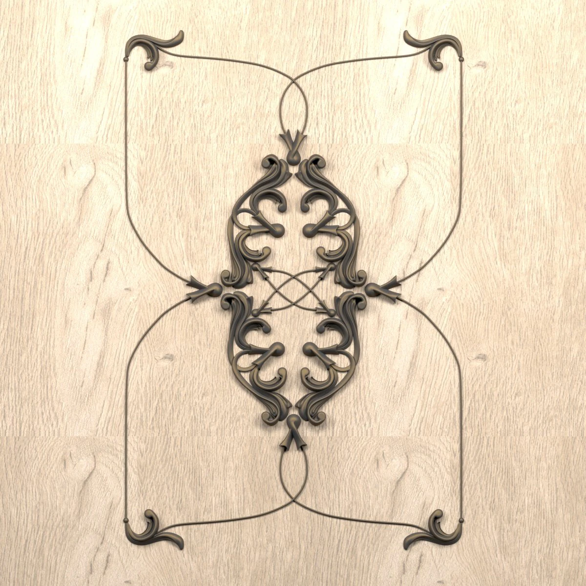 decorative plaster 3D Model .c4d .max .obj .3ds .fbx .stl .blend