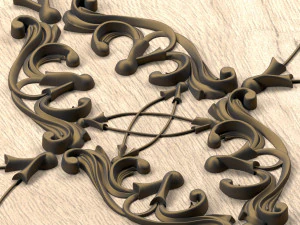 decorative plaster 3D Model