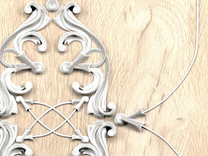decorative plaster 3D Model
