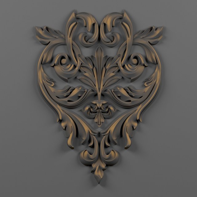 decorative plaster 3Dモデル .c4d .max .obj .3ds .fbx .stl .blend 