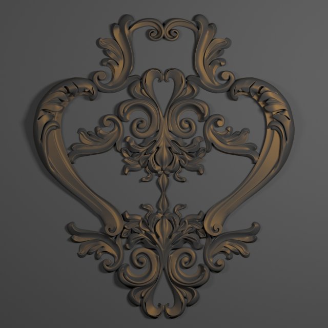 decorative plaster Model 3D .c4d .max .obj .3ds .fbx .stl .blend 