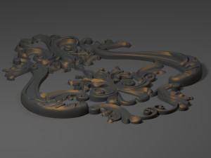 decorative plaster Model 3D