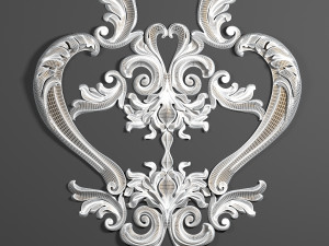 decorative plaster Model 3D
