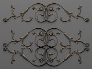 intonaco decorativo Modello 3D