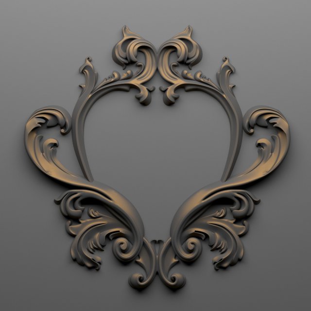 decorative plaster 3D Model .c4d .max .obj .3ds .fbx .stl .blend 