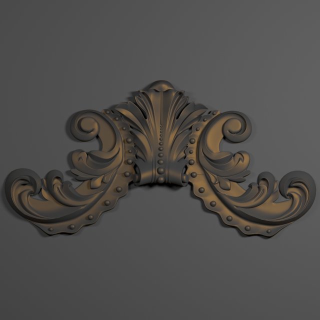 decorative plaster Model 3D .c4d .max .obj .3ds .fbx .stl .blend 