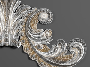 decorative plaster Model 3D
