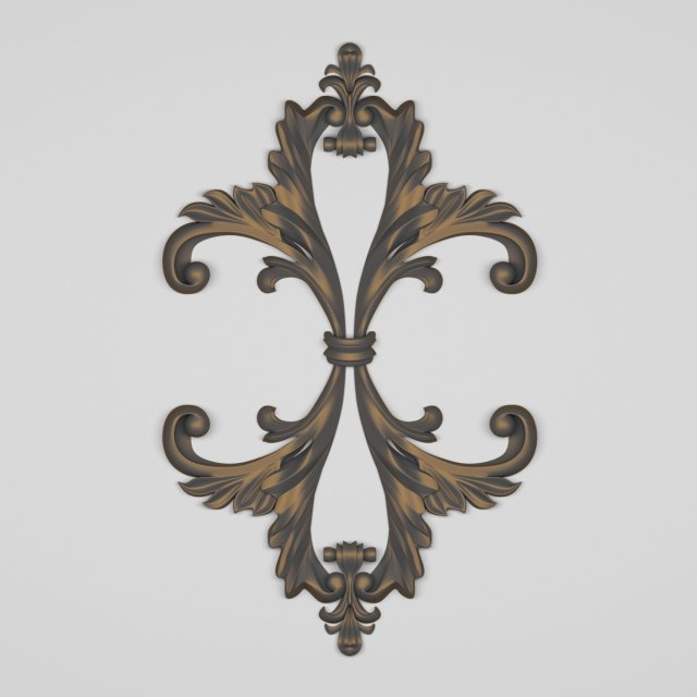 decorative plaster 3D Model .c4d .max .obj .3ds .fbx .stl .blend 