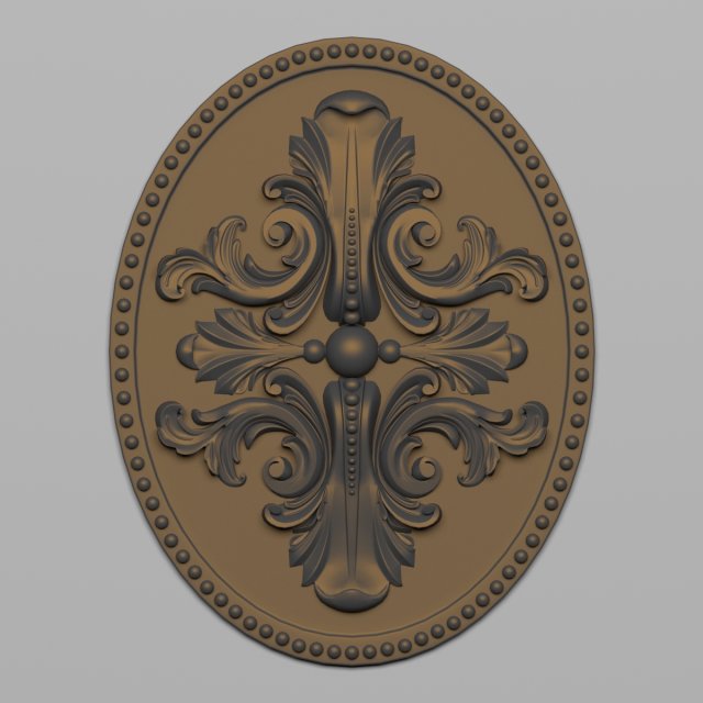 decorative plaster 34 Model 3D .c4d .max .obj .3ds .fbx .stl .blend 