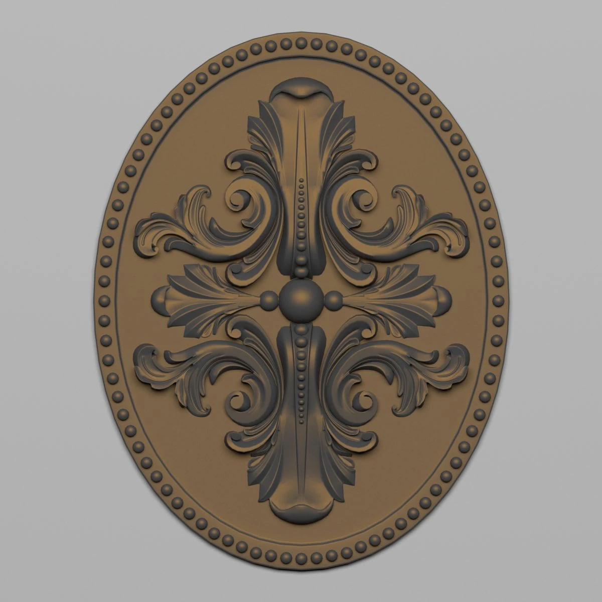 decorative plaster 34 3D Model .c4d .max .obj .3ds .fbx .stl .blend 