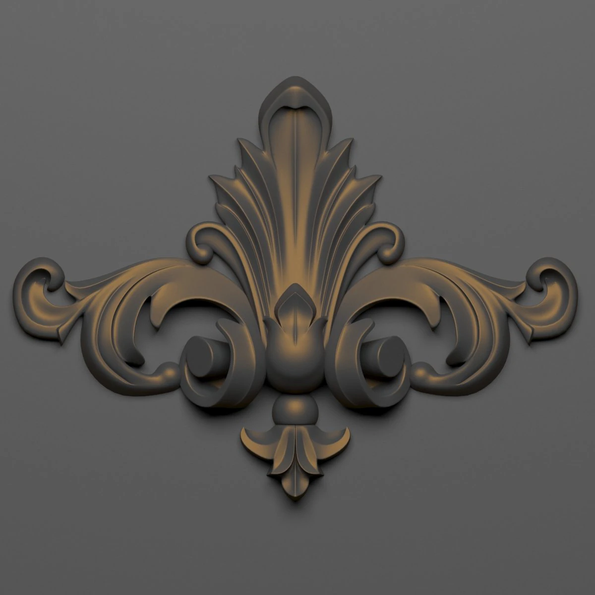 decorative plaster 36 3D Model .c4d .max .obj .3ds .fbx .stl .blend 