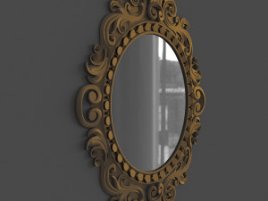 decorative mirror 38 3D Modell