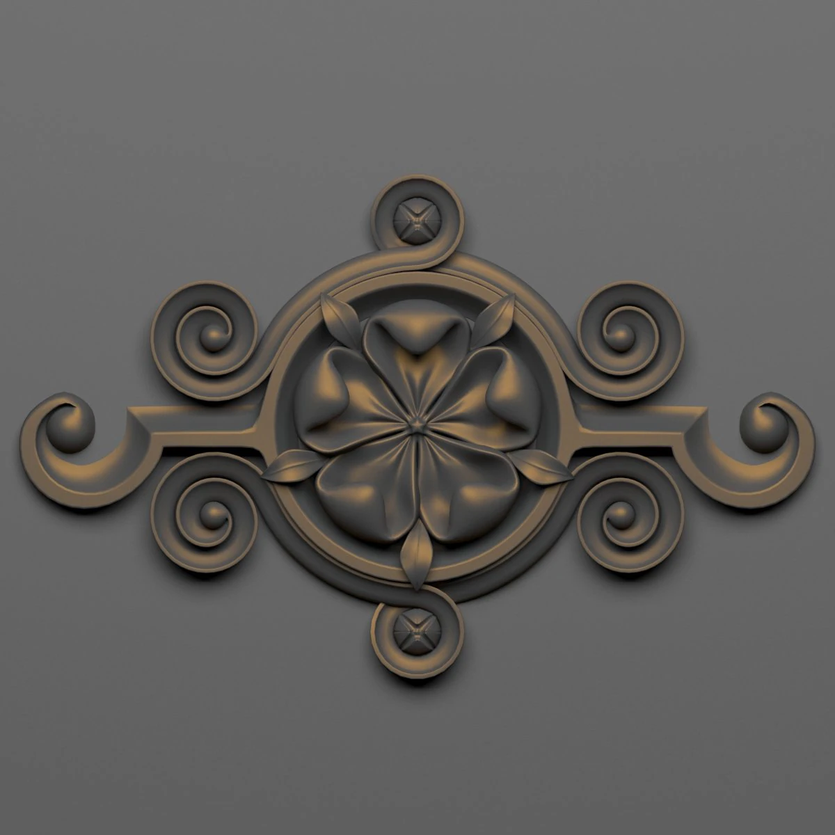 decorative plaster 42 3D Model .c4d .max .obj .3ds .fbx .stl .blend 
