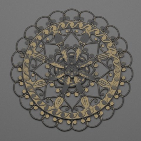 decorative plaster 41 3D Модель .c4d .max .obj .3ds .fbx .stl .blend 