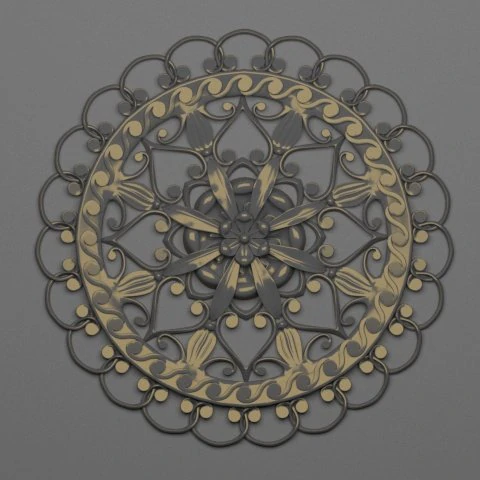 decorative plaster 41 3D Model .c4d .max .obj .3ds .fbx .stl .blend 