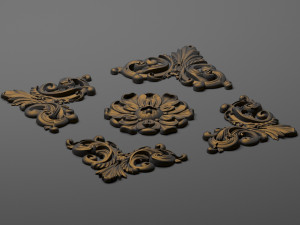 decorative plaster 46 Model 3D