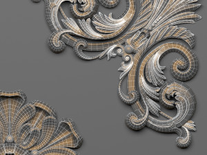 decorative plaster 46 Model 3D