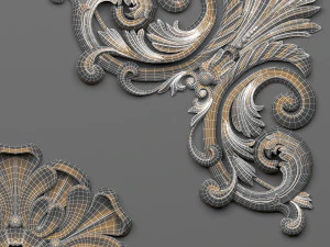 decorative plaster 46 3D Model