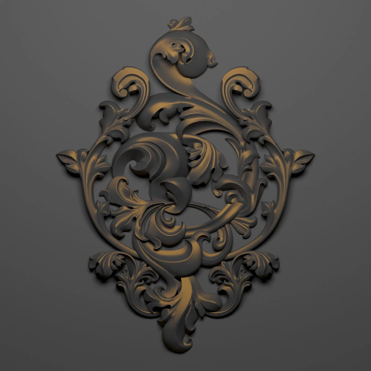 decorative plaster 47 3D Model .c4d .max .obj .3ds .fbx .stl .blend