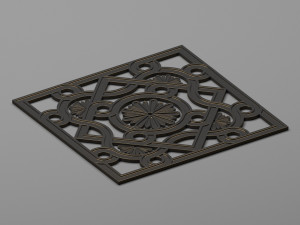 decorative plaster 43 3D Model