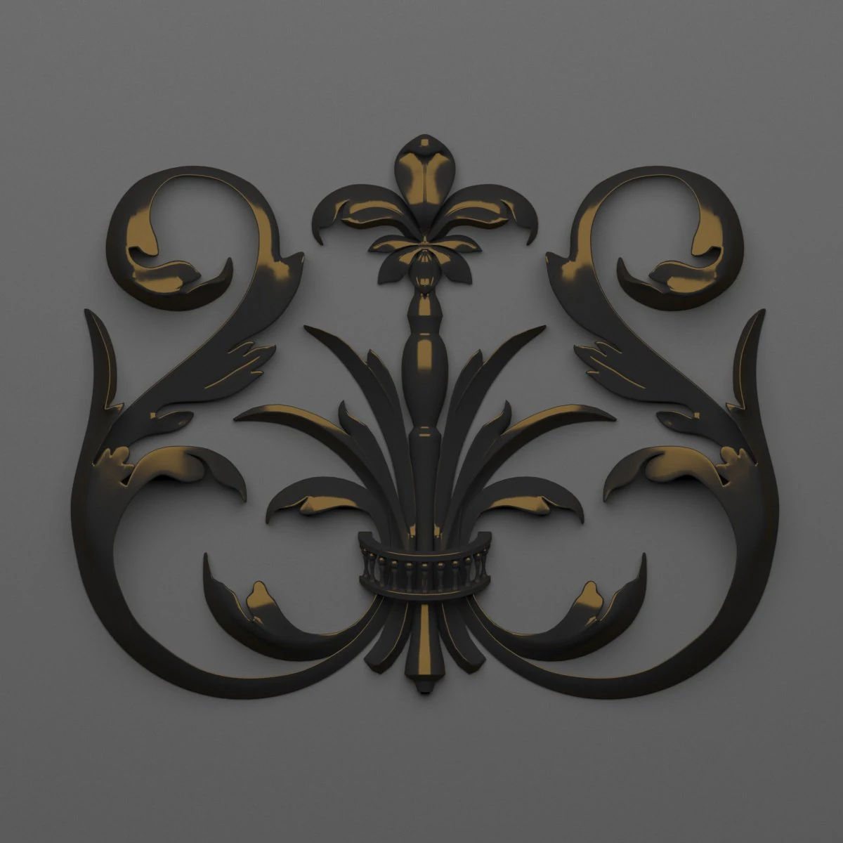 decorative plaster 53 3D Model .c4d .max .obj .3ds .fbx .stl .blend 