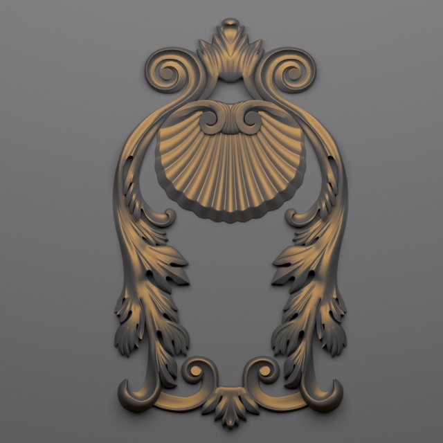decorative plaster 54 Model 3D .c4d .max .obj .3ds .fbx .stl .blend 