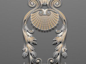 decorative plaster 54 Model 3D