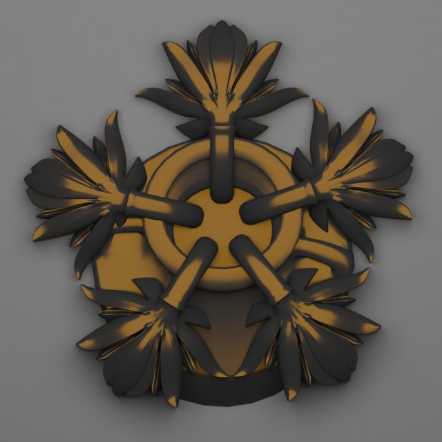 decorative plaster 58 3D Модель .c4d .max .obj .3ds .fbx .stl .blend