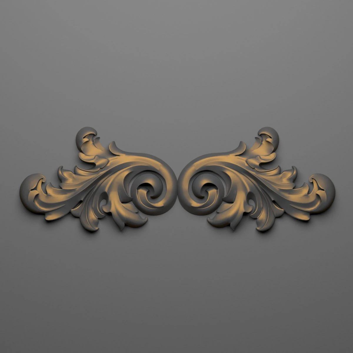 decorative plaster 61 3D Model .c4d .max .obj .3ds .fbx .stl .blend 