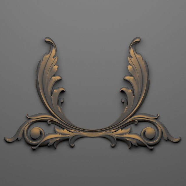 decorative plaster 64 3D 模型 .c4d .max .obj .3ds .fbx .stl .blend 