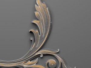 decorative plaster 64 3D 模型