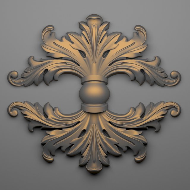 decorative plaster 65 3D Модель .c4d .max .obj .3ds .fbx .stl .blend 