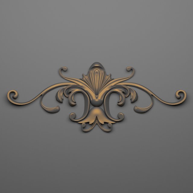 decorative plaster 26 3D Model .c4d .max .obj .3ds .fbx .stl .blend 