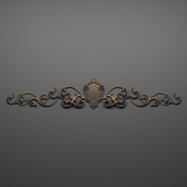 decorative plaster 77 3D Model .c4d .max .obj .3ds .fbx .stl .blend 