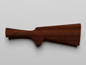 butt of the rifle Modelo 3D